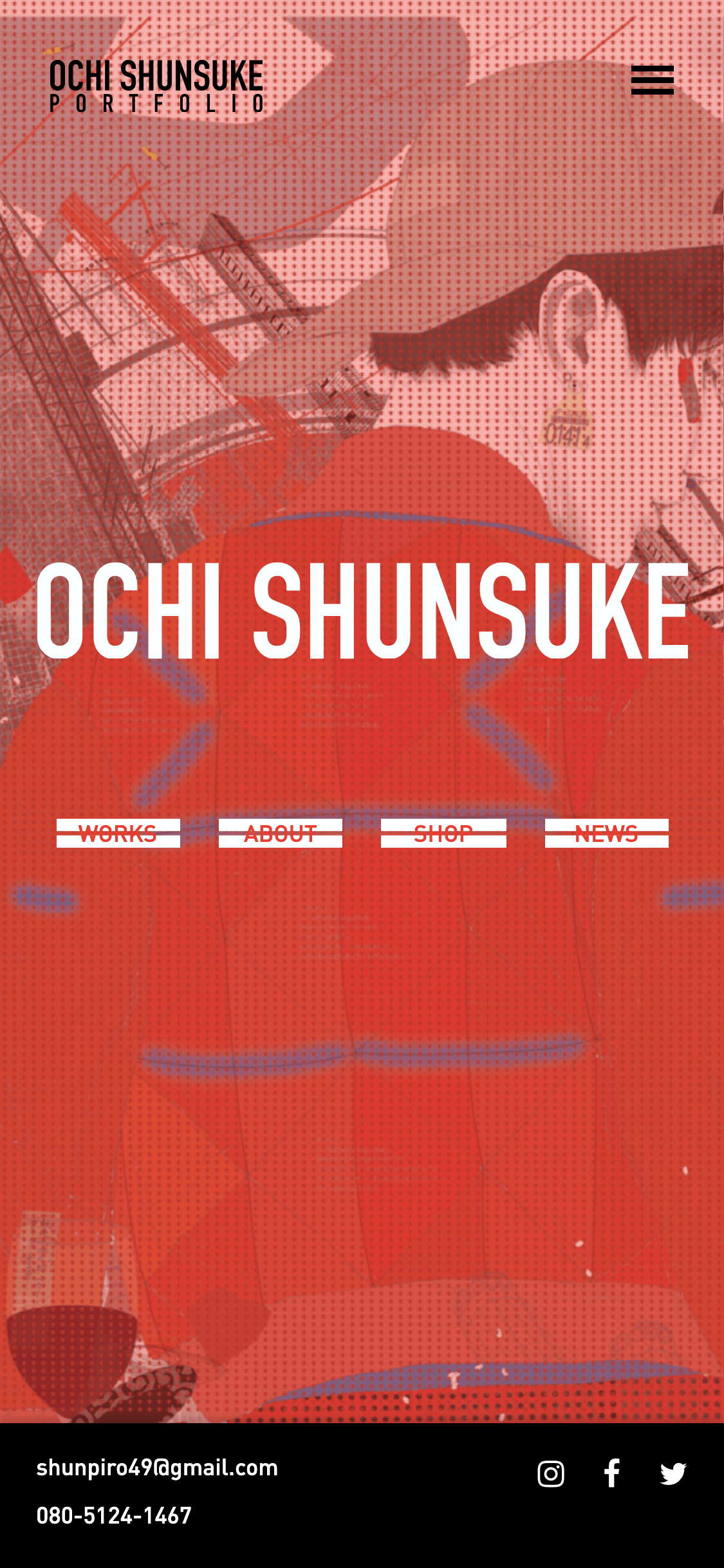 ochi-shunsuke.com en (iPhone X)