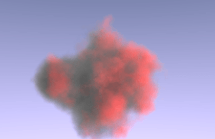 diffuseを真っ赤にしてみる。光源はx:1.0