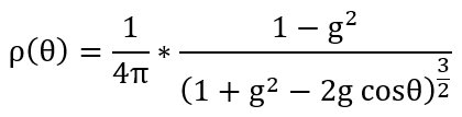 Henyey-Greenstein 位相関数